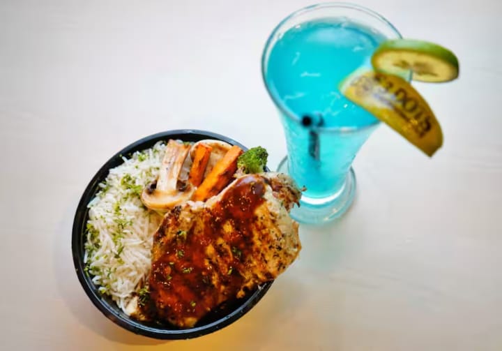 Grilled Chicken Herb Rice Bowl